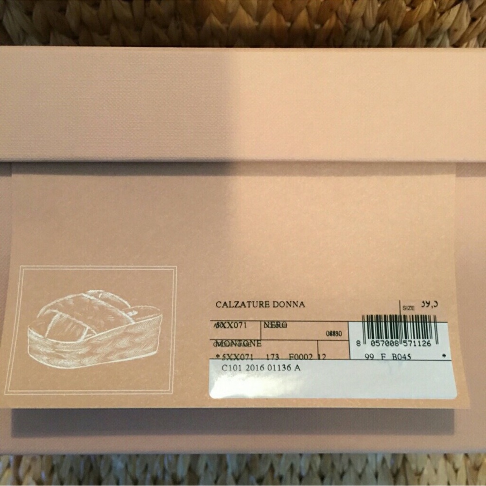 Miu Miu Shearling Platform Slides Size 39.5 - image 5